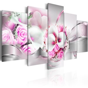Tableau - pink marriage l x h en cm 100x50