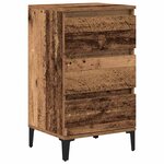 vidaXL Cabinet de chevet Bois ancien 45 x 35 x 44 cm Bois d'ingénierie