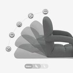 vidaXL Chaise de sol réglable avec accoudoir