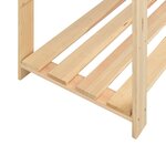 vidaXL Étagères de rangement à 5 niveaux 3Pièces 170x38x170 cm Pin 500 kg