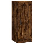 vidaXL Armoire murale chêne fumé 34 5x34x90 cm bois d'ingénierie