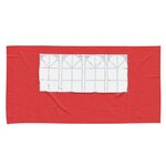 vidaXL Mur de tente de fête 2 Pièces 400 x 195 cm Rouge PE et acier