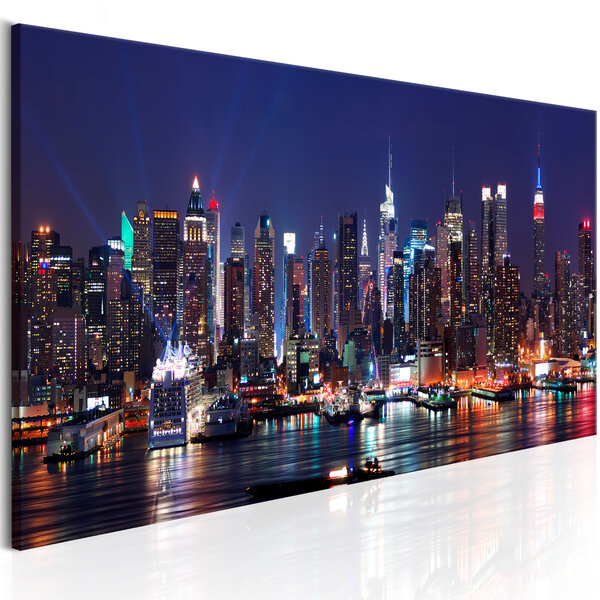 Tableau - live by night l x h en cm 150x50