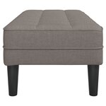 Banc vidaXL Taupe 113x57x39 cm en tissu