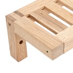 Etagère murale vidaXL 62x10x12 5 cm en bois massif noyer