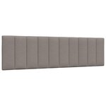 vidaXL Coussin de tête de lit taupe 180 cm tissu
