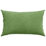vidaXL Coussins de canapé 2 Pièces Vert clair 50 x 30 cm