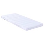 vidaXL Cadre de lit avec matelas Marron 80 x 200 cm Bois de pin massif