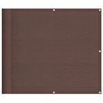 vidaXL Écran de balcon marron 90x800 cm 100  polyester oxford