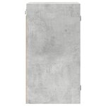vidaXL Armoire murale avec portes en verre gris béton 35x37x68 5 cm