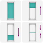 vidaXL Store plissé vert pétrole 70x200 cm largeur du tissu 69 4 cm