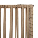 vidaXL Cloison de séparation 5 panneaux beige résine tressée