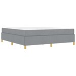 vidaXL Cadre de lit avec matelas Gris clair 180 x 200 cm tissu