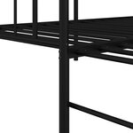 vidaXL Lits & Cadres de Lit Noir Métal 90 x 200 cm Cadre de Lit Métal