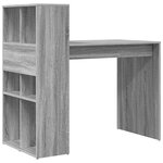 vidaXL Bureau d'écriture Gris Sonoma Bois d'ingénierie  laminate Medium