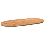vidaXL Dessus de table 220x100x4 cm bois de chêne massif ovale