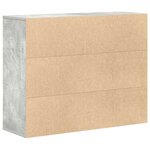 vidaXL Buffet Gris béton 88x30x70 cm Bois d'ingénierie