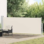 vidaXL Auvent latéral rétractable de patio 140x500 cm Crème