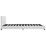 vidaXL Cadre de lit Blanc Similicuir 120 x 200 cm