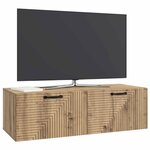 vidaXL Meuble TV mural 98 x 41 x 30 cm Chêne artisanal