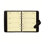 Agenda organiseur TIMER 14 Horizontal Club noir ebene 8 x 12 cm QUOVADIS