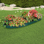 vidaXL Bordures de jardin 10 Pièces Vert 65x15 cm PP
