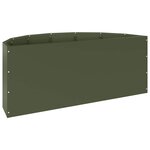 vidaXL Jardinière Vert olive 90 x 45 x 35 cm Acier
