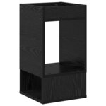vidaXL Table d'appoint 2 Pièces Chêne noir 30 x 30 x 56 cm