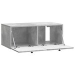vidaXL Meuble TV mural 78 5 x 41 x 30 cm Gris béton Bois d'ingénierie