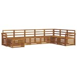 vidaXL Ensemble de canapés d'extérieur 8 pc Naturel