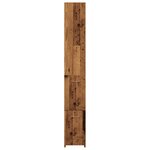 vidaXL Armoire de salle de bain vieux bois 25x25x170cm bois ingénierie