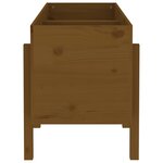 vidaXL Lit surélevé de jardin brun miel 121x50x57cm bois de pin massif
