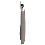 vidaXL Tête de lit suspendue Avec lumière LED Taupe Tissu
