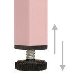 vidaXL Garde-robe Rose 90x50x180 cm Acier