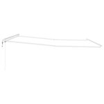 vidaXL Auvent Blanc 4 × 3 5 m Métal