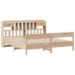 vidaXL Lit bibliothèque sans matelas 180x200 cm bois massif de pin