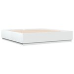 vidaXL Cadre de lit avec LED sans matelas blanc 180x200 cm