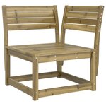 vidaXL Canapé d'angle de jardin a73x73x78 cm bois de pin imprégné
