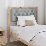 vidaXL Tête de lit Autre Marron et gris clair 80 cm Bois massif en pin