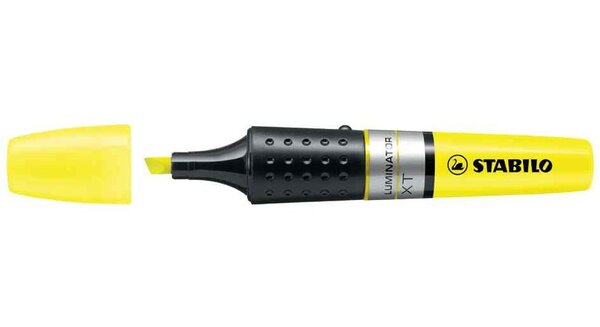 Surligneur LUMINATOR Niveau Visible Pointe Biseautée Jaune STABILO
