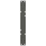 vidaXL Pieds de table basse 2 pièces Anthracite 50 x (30-31 3) cm Acier