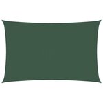 vidaXL Voile de parasol tissu oxford rectangulaire 5x8 m vert foncé