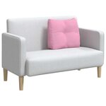 vidaXL Coussin de Dos Rose 60 x 24 x 50 cm tissu