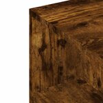 vidaXL Meuble TV chêne fumé 102x34 5x43 cm bois d'ingénierie
