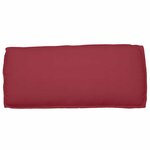 vidaXL Coussin de palette Rouge Vin pour Siège/Dossier 120x50x12 cm Tissu Oxford