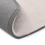 vidaXL Tapis 80 cm Fausse fourrure de lapin Gris