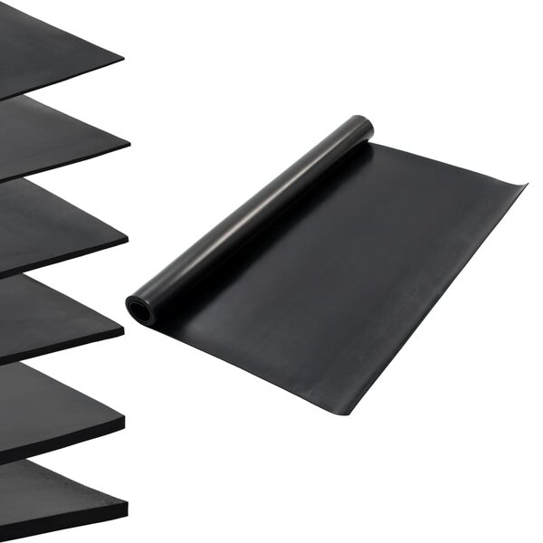 vidaXL Tapis en caoutchouc antidérapant 1 2x2 m 4 mm Lisse