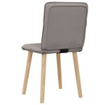 vidaXL Chaises à manger lot de 2 taupe tissu