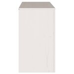 vidaXL Buffet Drammen Blanc 114 x 43 x 75.5 cm Bois de pin massif