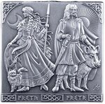 Pièce de monnaie en Argent 500 Francs g 1000 (1 Kg) Millésime 2026 NORSE GODS 3D (PRÉCOMMANDE)